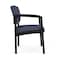 Lesro Lenox Steel Guest Chair, Denim (Blue) Seat, Denim Back, 22.5 W 24.5 L 32 H, Vinyl Seat LS1101 - alternate 2